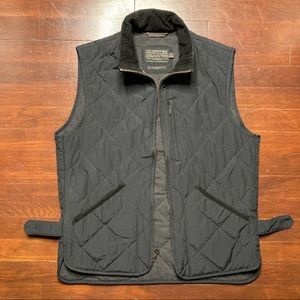 Preloved J Crew PrimaLoft Sussex Quilted Padded Corduroy Full Zip up Ves…